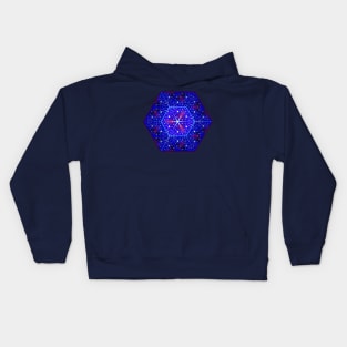 Deep neural networks in kaleidoscopic style. Kids Hoodie